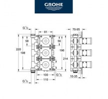 CUERPO EMPOTRADO RAPIDO C GROHE